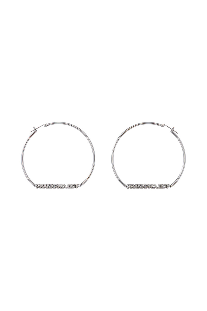 PRANK PROJECT ロゴフープピアス / Logo Hoop Earrings (SLV(シルバー), FREE) プランク プロジェクト ELLE SHOP PRANK PROJECT ロゴフープピアス / Logo Hoop Earrings (SLV(シルバー), FREE) プランク プロジェクト ELLE SHOP