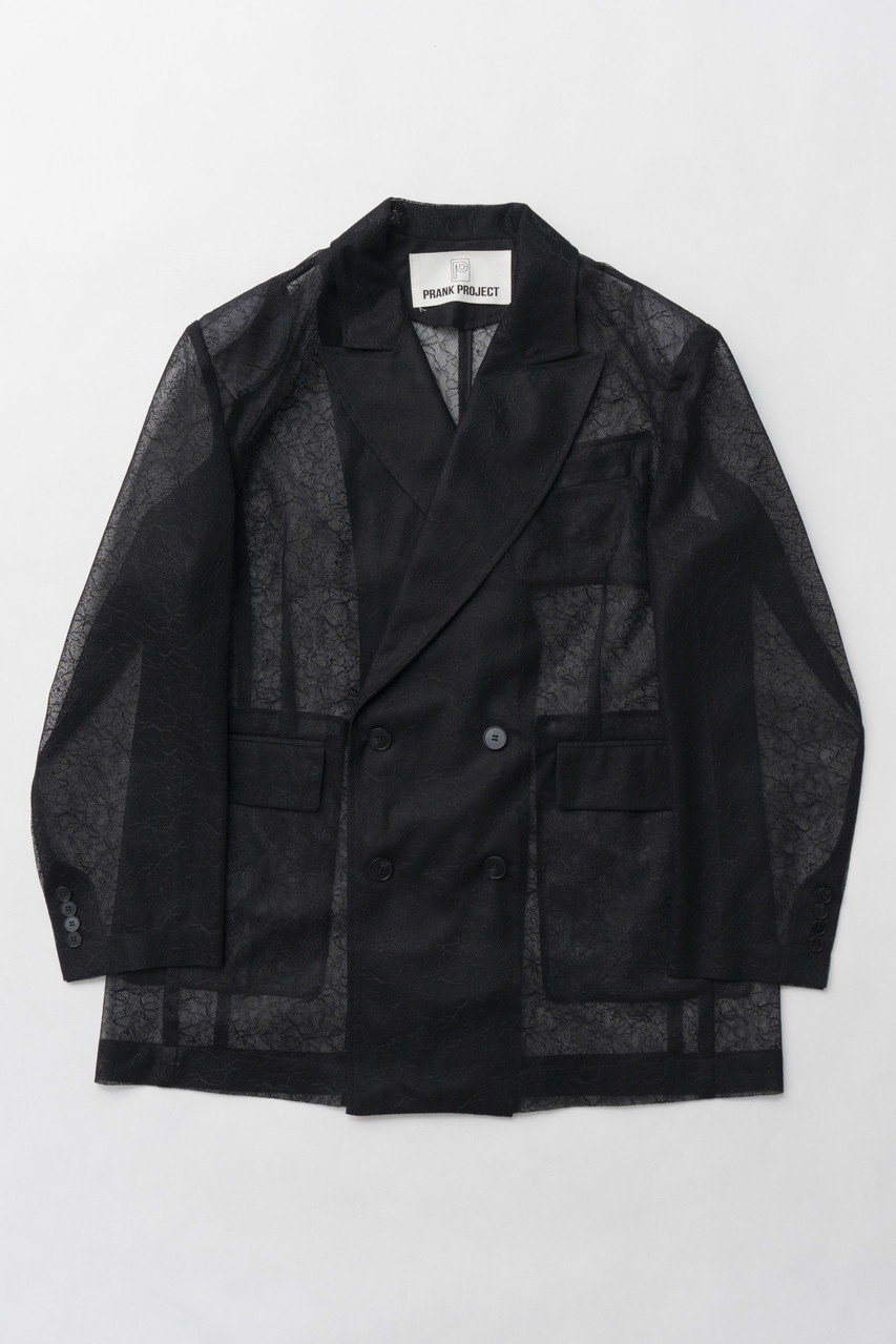 プランク プロジェクト/PRANK PROJECTの【予約販売】ボンデッドレースジャケット / Bonded Lace Jacket(BLK(ブラック)/31251116101)