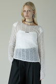シャーリングレイヤードチュールトップ / Shirring Layered Tulle Top