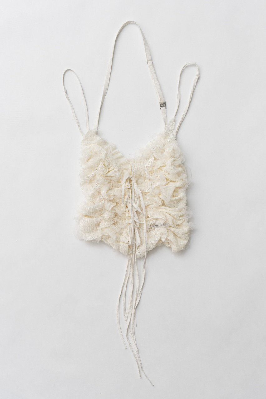 プランク プロジェクト/PRANK PROJECTの【予約販売】メッシュチュールホルタートップ / Mesh Tulle Halter Top(WHT(ホワイト)/31251315605)