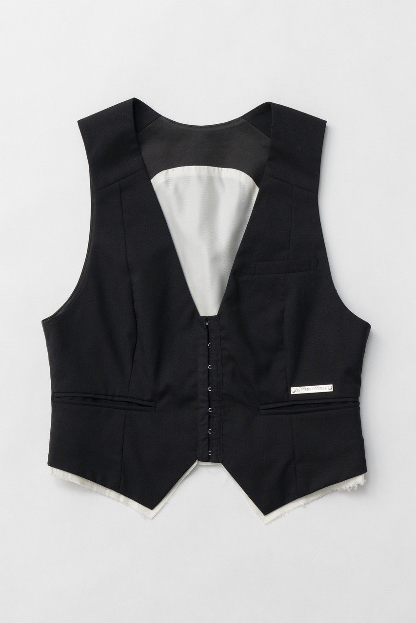 プランク プロジェクト/PRANK PROJECTの【予約販売】スーチングタイニーベスト / Suiting Tiny Vest(BLK(ブラック)/31251315608)