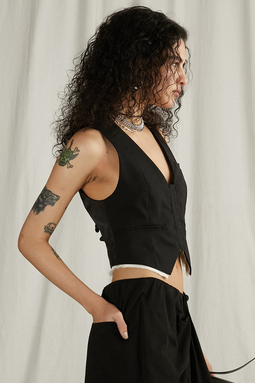 新作 PRANK PROJECT タイニーベスト プランクプロジェクト PRANK PROJECT｜スーチングタイニーベスト / Suiting Tiny Vest