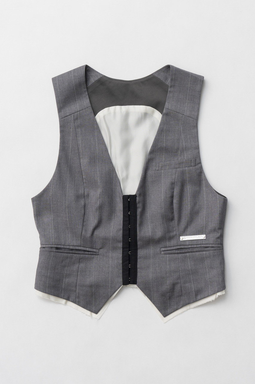 プランク プロジェクト/PRANK PROJECTの【予約販売】スーチングタイニーベスト / Suiting Tiny Vest(GRY(グレー)/31251315608)