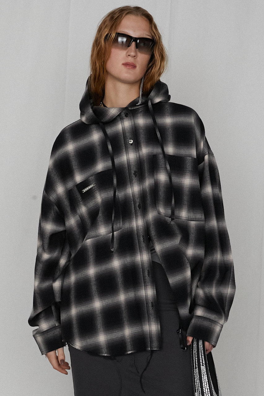 ダメージチェックシャツ/Damaged Check Shirt（シャツ/ブラウス