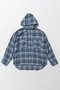 【予約販売】フーデッドチェックシャツ / Hooded Check Shirt プランク プロジェクト/PRANK PROJECT BLU(ブルー)