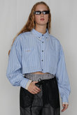 ダブルカラークロップドシャツ / Double Collar Cropped Shirt