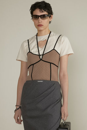 プランク プロジェクト/PRANK PROJECTのアイレットニットボディスーツ / Eyelet Knit Bodysuit(110100/110101)