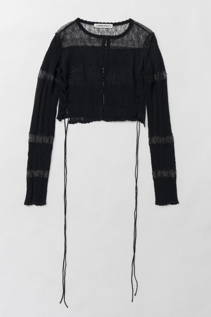 プランク プロジェクト/PRANK PROJECTの【予約販売】レースニットカーディガン / Lace Knit Cardigan(BLK(ブラック)/31251366103)