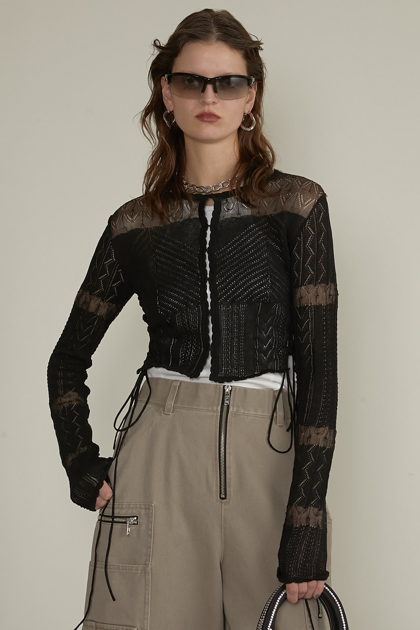 PRANK PROJECT(プランク プロジェクト)｜レースニットカーディガン