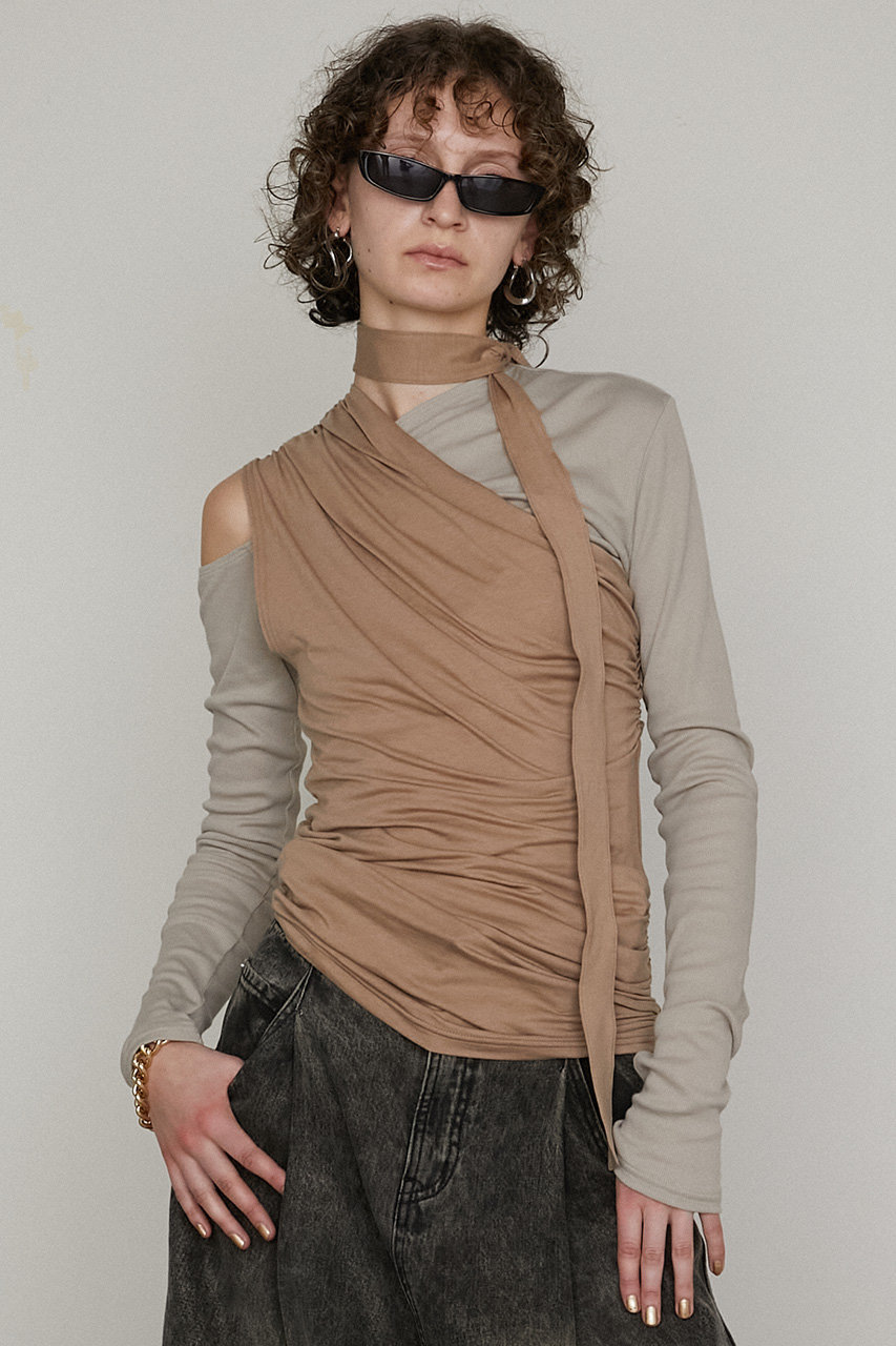 トップス PRANK PROJECT One Shoulder Layered Top PRANK PROJECT レイヤードトップス PRANK PROJECT(プランク