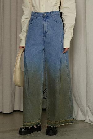 プランク プロジェクト/PRANK PROJECTのグラデーションワイドデニムパンツ / Gradient Wide Denim Pants(110600/110604)