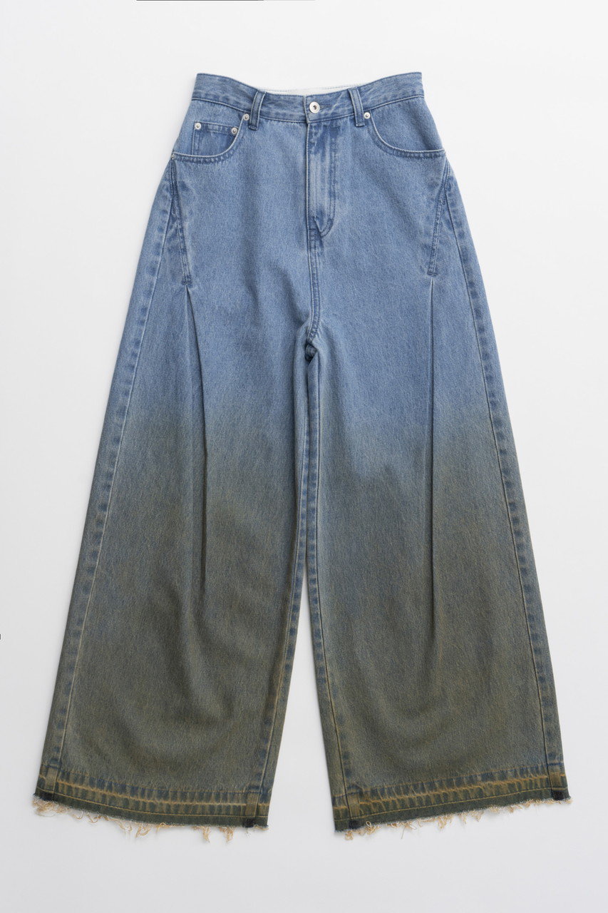 プランク プロジェクト/PRANK PROJECTの【予約販売】グラデーションワイドデニムパンツ / Gradient Wide Denim Pants(BLU(ブルー)/31251465402)