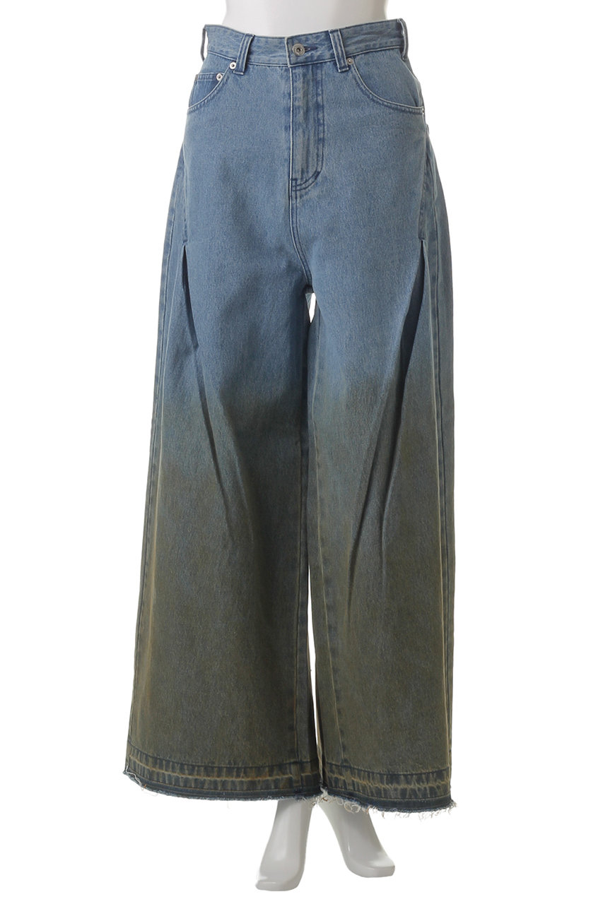 パンツ PRANK PROJECT Gradation Wide Denim Pants PRANK PROJECT(プランク プロジェクト)｜グラデーションワイド