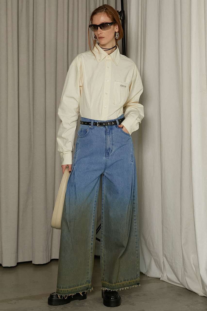 パンツ PRANK PROJECT Gradation Wide Denim Pants PRANK PROJECT(プランク プロジェクト)｜グラデーションワイド