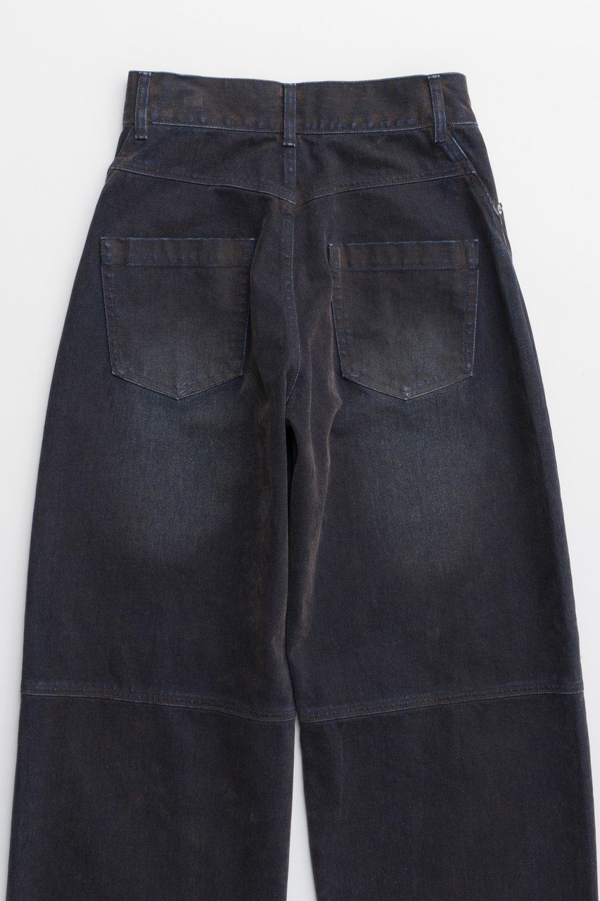【KOOLOSET】Curve Line Tuck Denim Curve Line Tuck Denim (2color) - kooloset