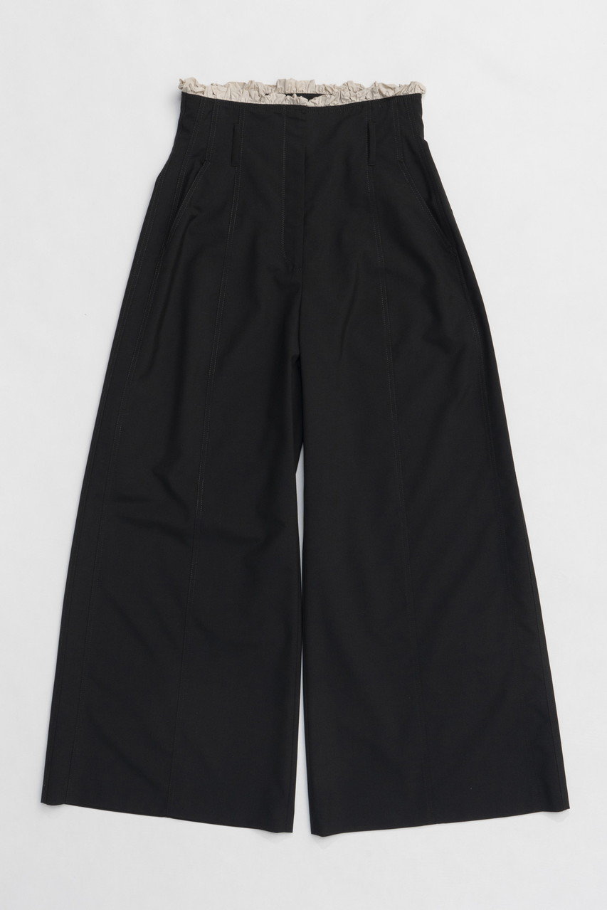 プランク プロジェクト/PRANK PROJECTのラッフルレイヤードワイドパンツ / Ruffle Layered Wide Pants(BLK(ブラック)/31251465901)