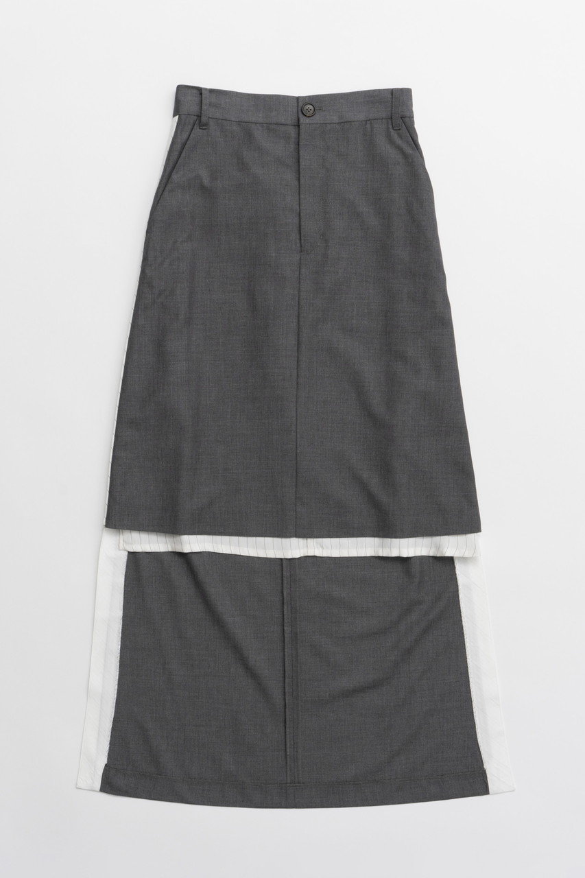 プランク プロジェクト/PRANK PROJECTの【予約販売】ミディトレーンスカート / Midi Train Skirt(GRY(グレー)/31251515401)