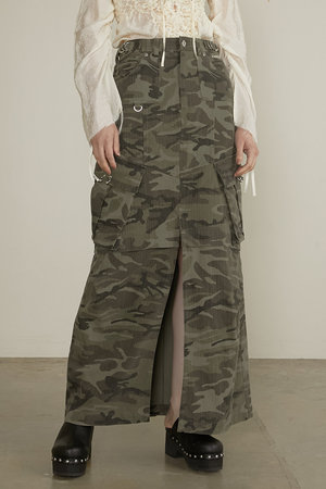 プランク プロジェクト/PRANK PROJECTのウォッシュドカーゴポケットマキシスカート / Washed Cargo Pocket Maxi Skirt(110700/110703)