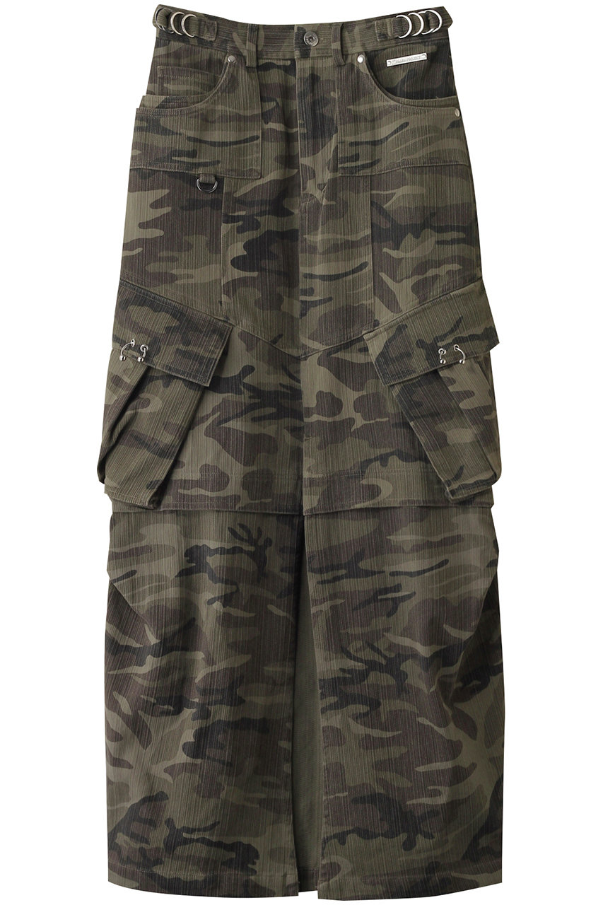 プランク プロジェクト/PRANK PROJECTのウォッシュドカーゴポケットマキシスカート / Washed Cargo Pocket Maxi Skirt(MLT(マルチカラー)/31251515603)