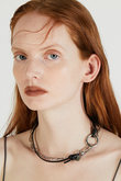 レザーチェーン2WAYチョーカー / Leather Chain 2way Choker