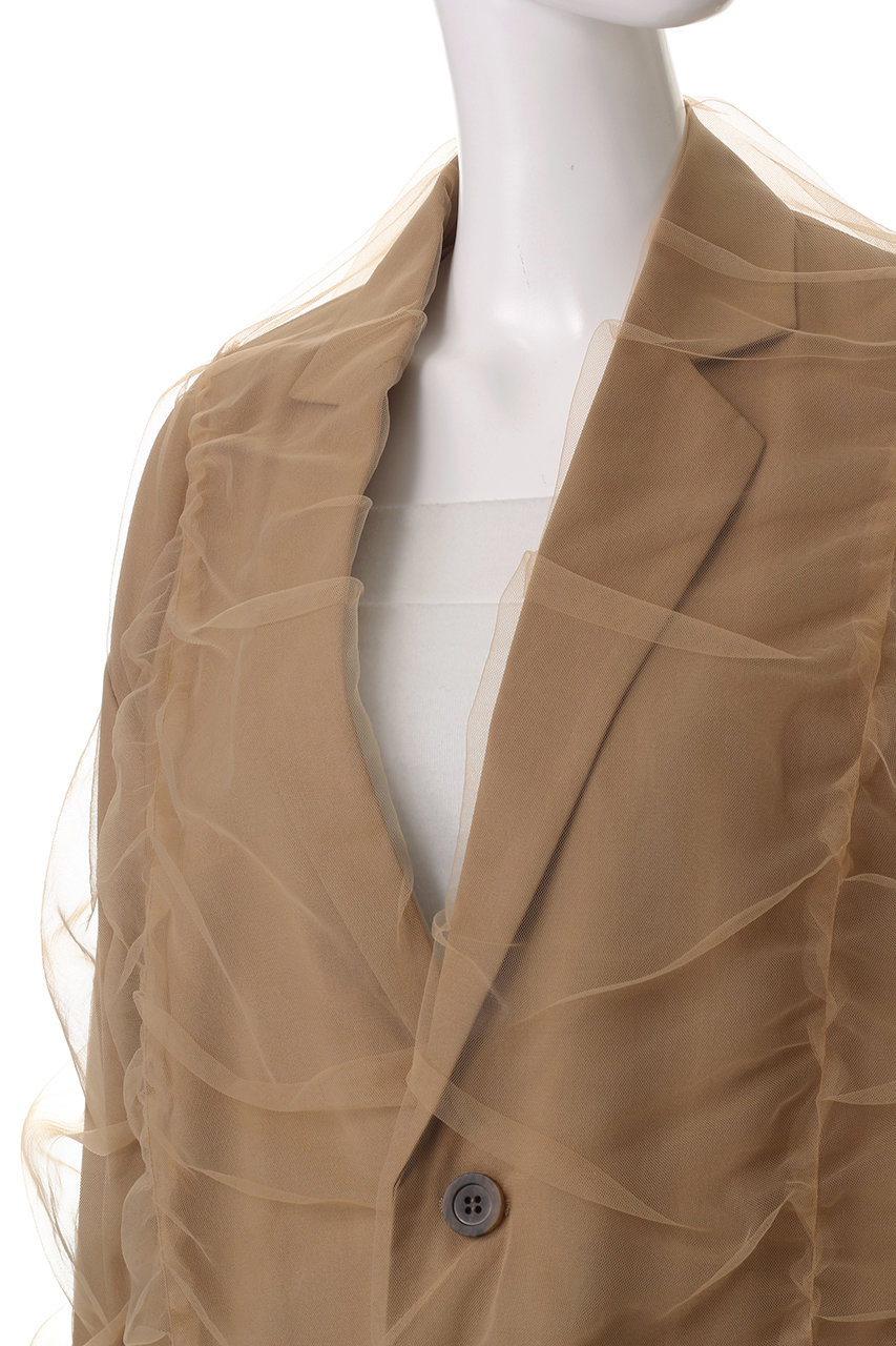 チュールレイヤード ジャケット PRANK PROJECT(プランク プロジェクト)｜チュールレイヤードジャケット