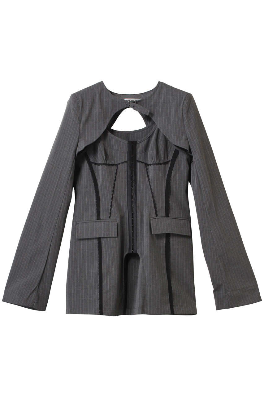 PRANK PROJECT ランジェリーボレロジャケット / Lingerie Bolero Jacket (GRY(グレー), FREE) プランク プロジェクト ELLE SHOP PRANK PROJECT ランジェリーボレロジャケット / Lingerie Bolero Jacket (GRY(グレー), FREE) プランク プロジェクト ELLE SHOP