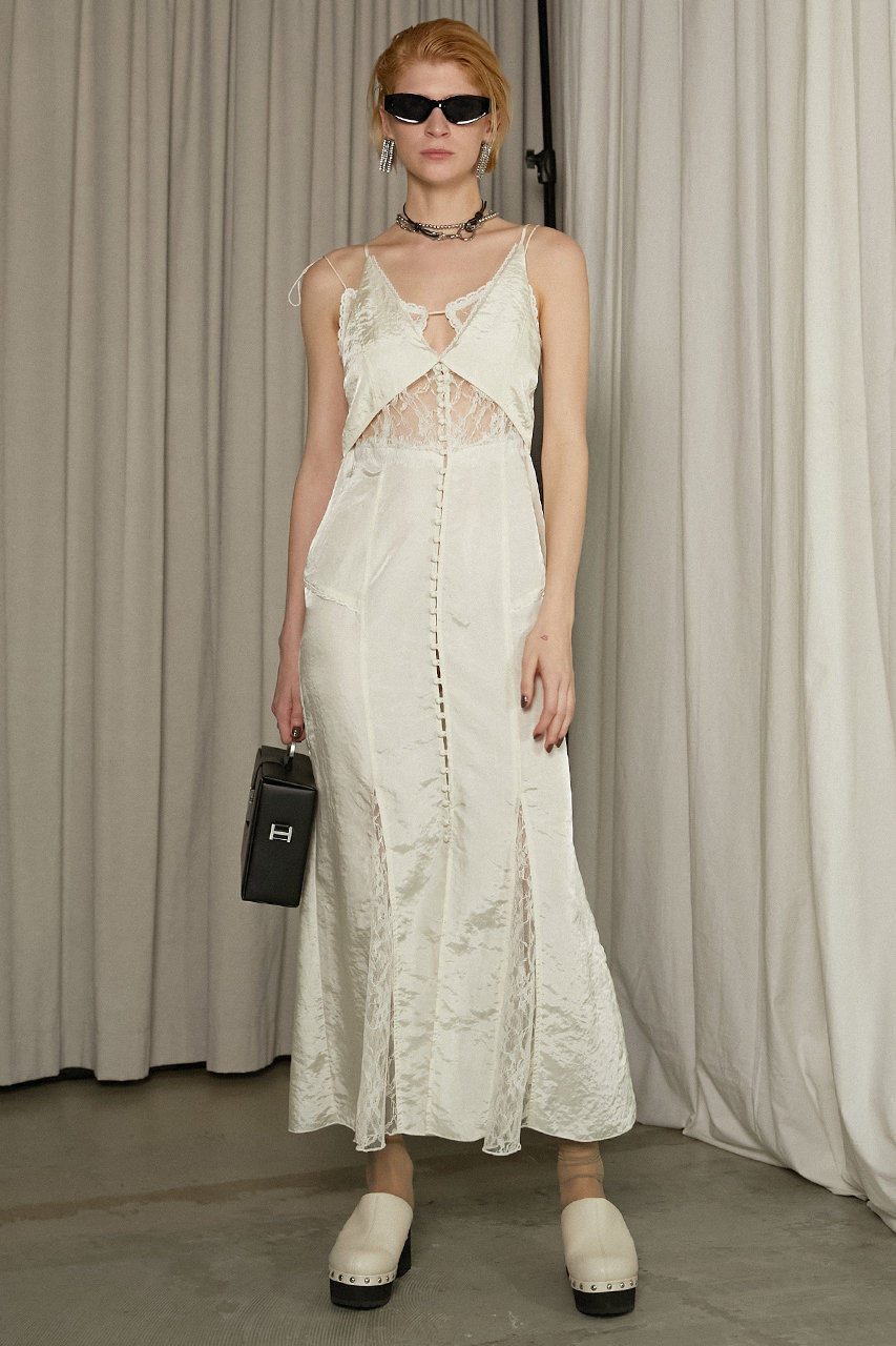 タグ付き未使用品✨定価5万超　ハナエモリ　レース　シルク　トップス　ラメ PRANK PROJECT(プランク プロジェクト)｜レースパネルキャミドレス