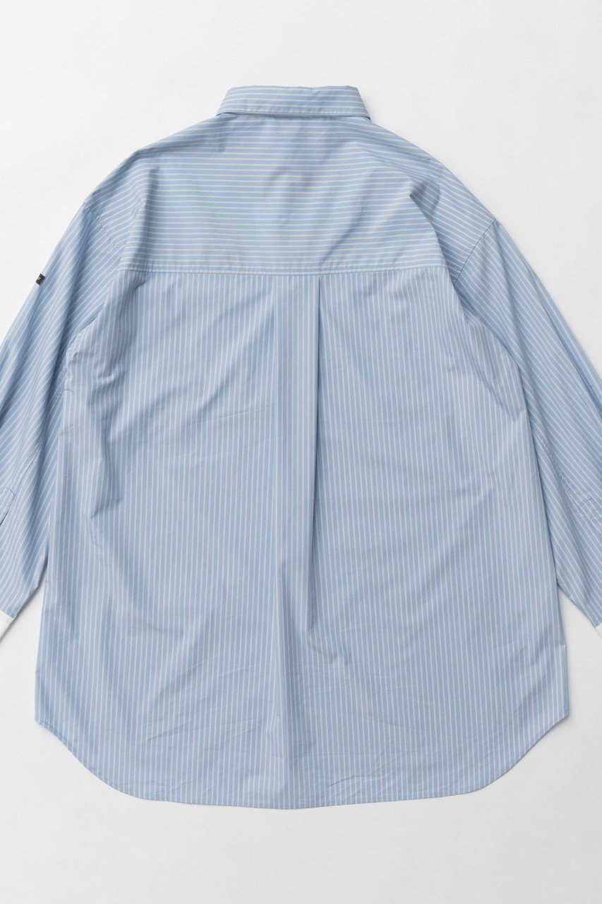 青白ストライプ オーバーサイズシャツ　& FUN UNPERFECT SHIRT 青白ストライプ オーバーサイズシャツ & FUN UNPERFECT SHIRT