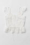 【予約販売】コットンレースビスチェ / Cotton Lace Bustier プランク プロジェクト/PRANK PROJECT WHT(ホワイト)