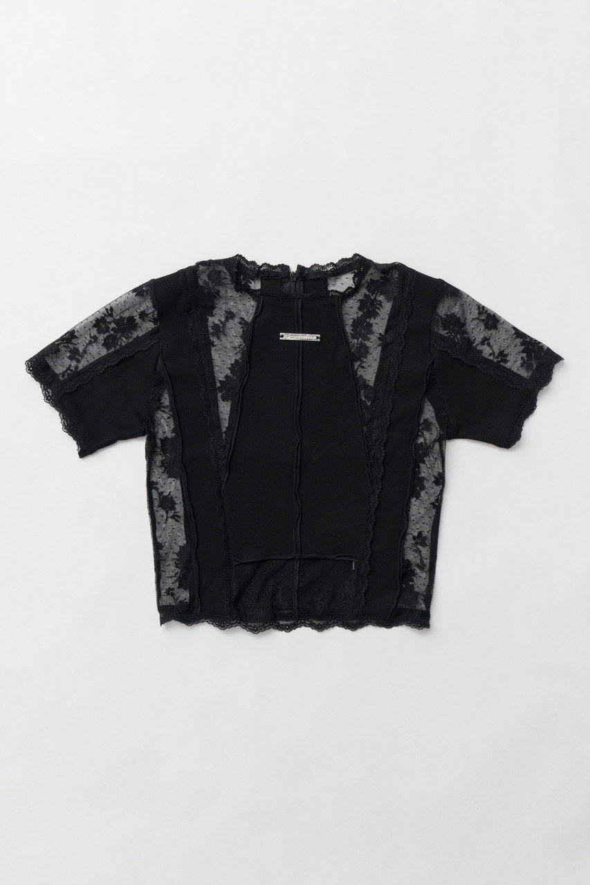 プランク プロジェクト/PRANK PROJECTの【予約販売】レース＆リブトップ / Lace & Rib Top(BLK(ブラック)/31251316109)