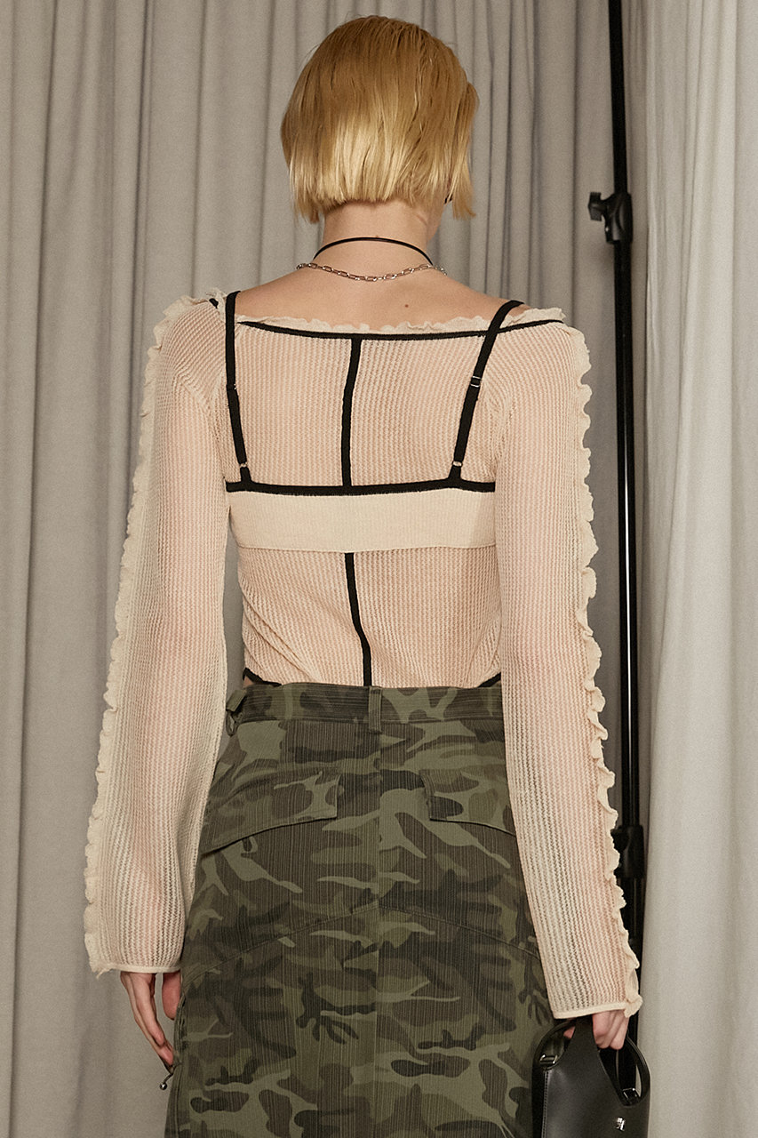 PRANK PROJECT(プランク プロジェクト)｜レイヤードフリルニット