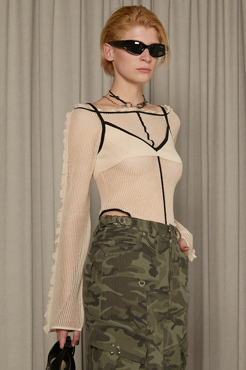 PRANK PROJECT(プランク プロジェクト)｜レイヤードフリルニット