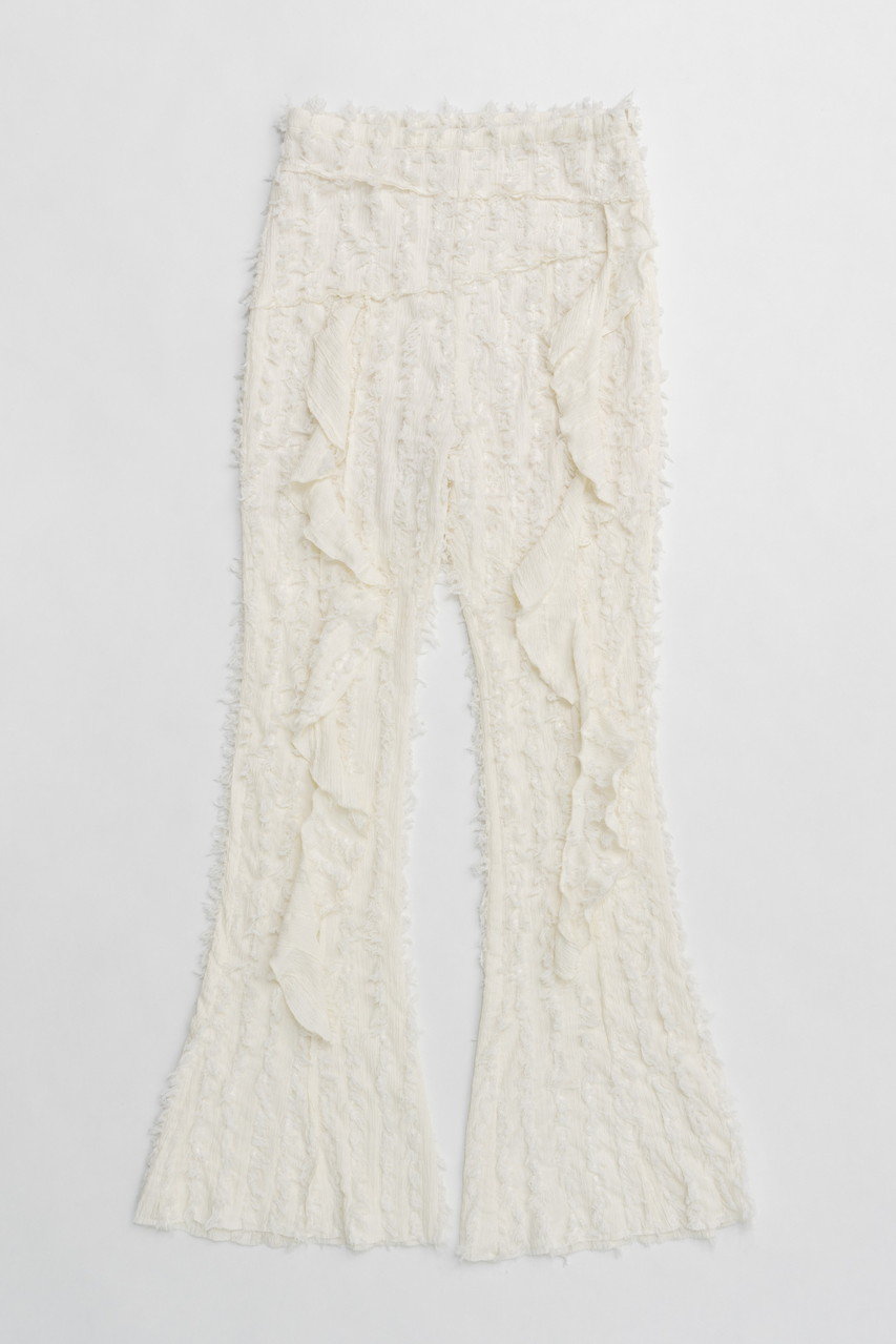 プランク プロジェクト/PRANK PROJECTの【予約販売】フリンジジャガードフレアパンツ / Fringe Jacquard Flare Pants(IVR(アイボリー)/31251465602)