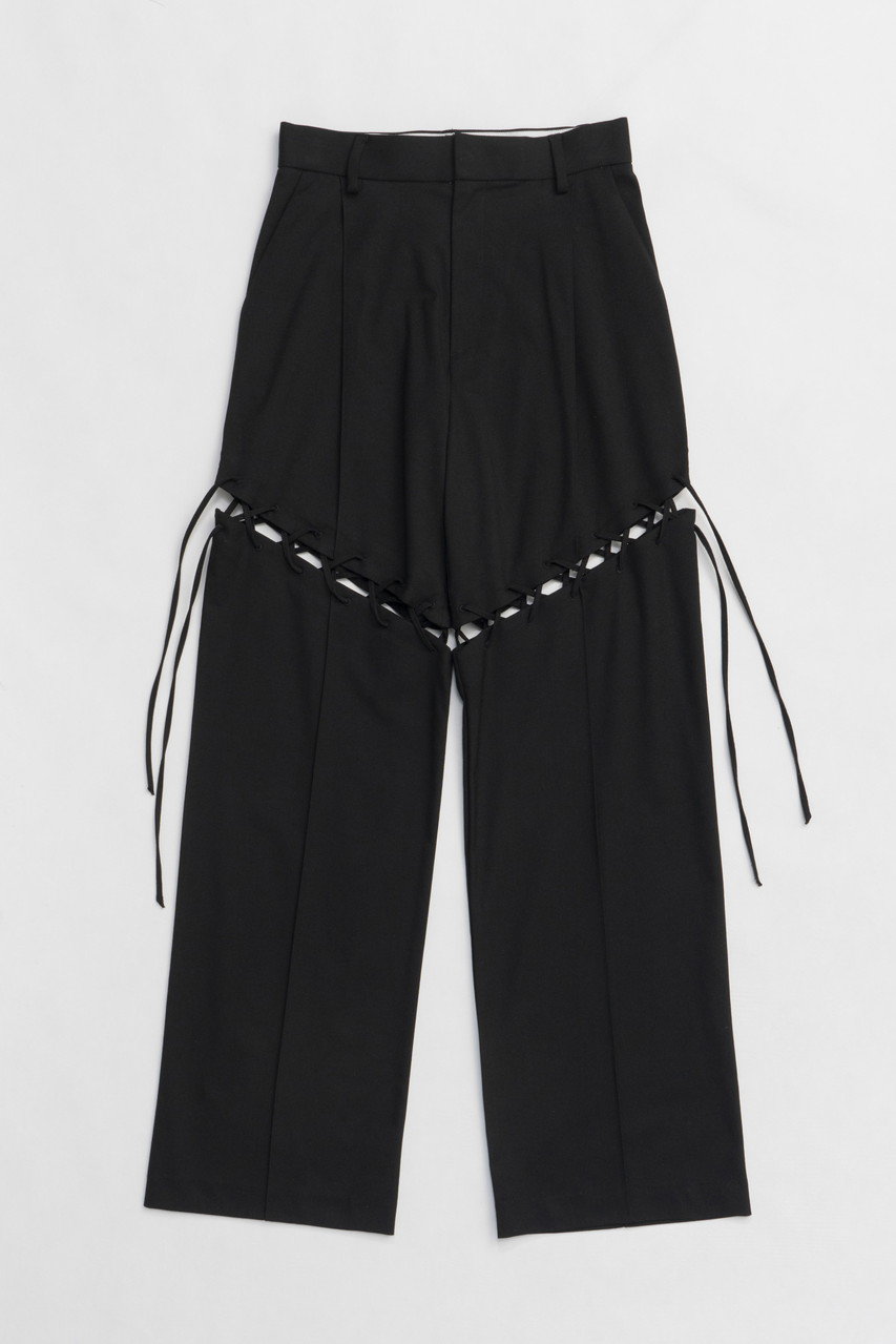 プランク プロジェクト/PRANK PROJECTの【予約販売】レースアップテーラードパンツ / Lace-Up Tailored Pants(BLK(ブラック)/31251466103)