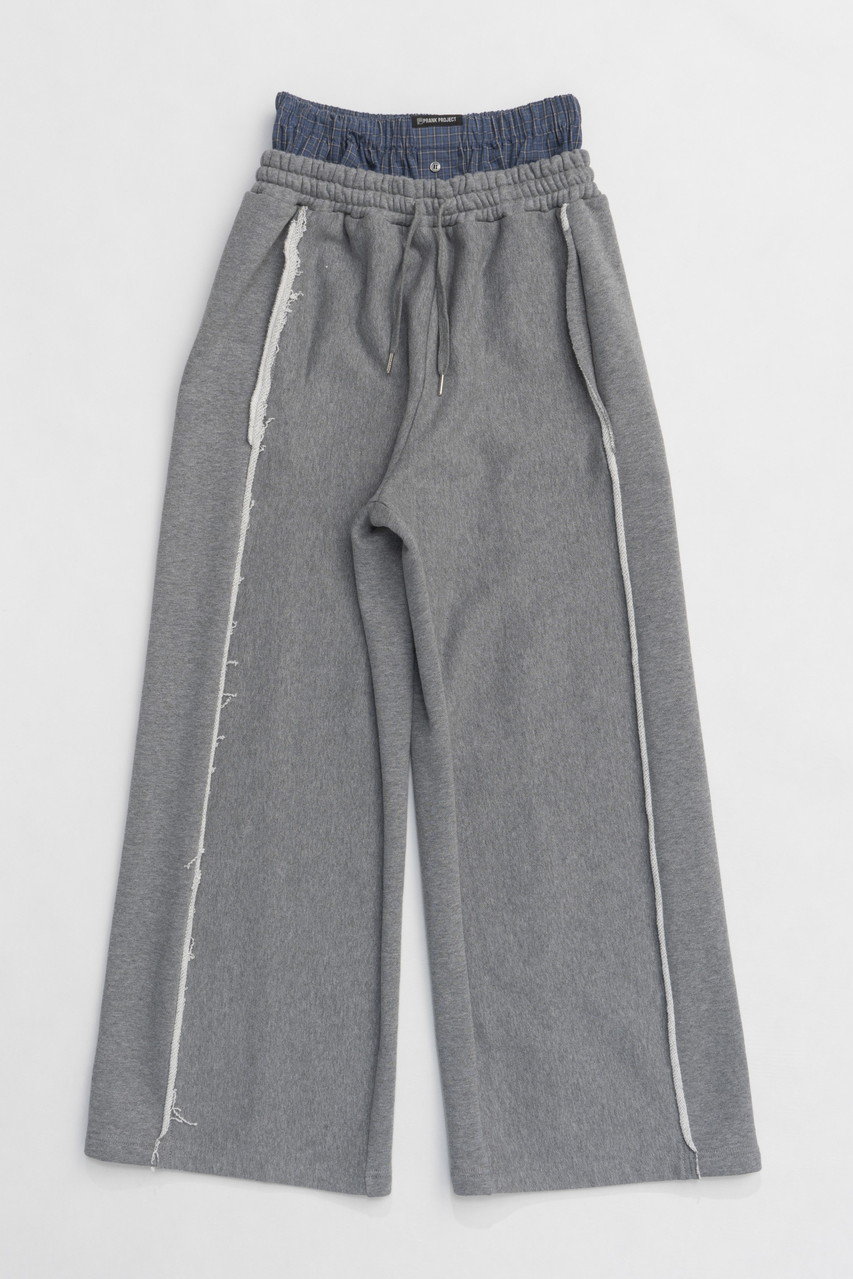 プランク プロジェクト/PRANK PROJECTの【予約販売】ボクサーレイヤードスウェットパンツ / Boxer Layered Sweatpants(GRY(グレー)/31251466113)