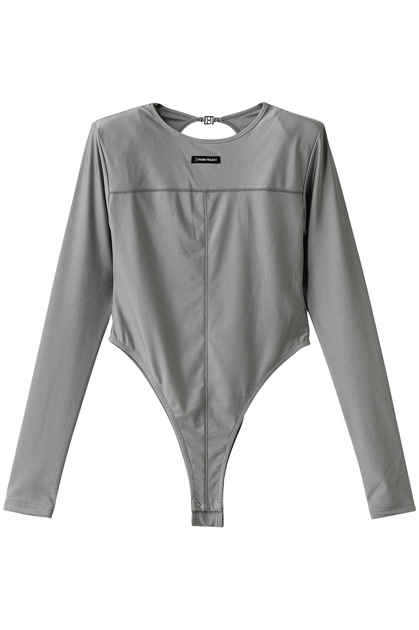 PRANK PROJECT グロッシースキューバボディスーツ / Glossy Scuba Bodysuit (GRY(グレー), FREE) プランク プロジェクト ELLE SHOP PRANK PROJECT グロッシースキューバボディスーツ / Glossy Scuba Bodysuit (GRY(グレー), FREE) プランク プロジェクト ELLE SHOP