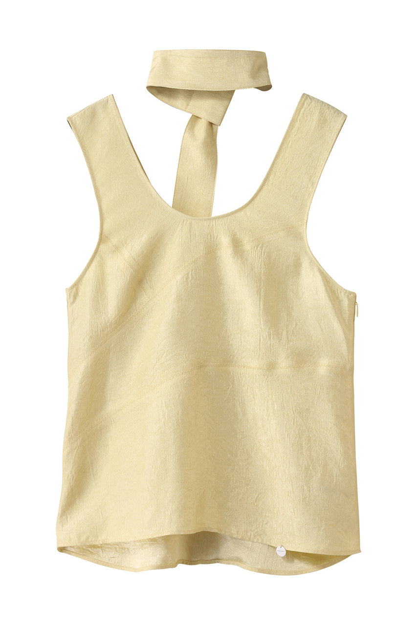 PRANK PROJECT スカーフサテンタンク / Scarf Satin Tank (L.YEL(ライトイエロー), FREE) プランク プロジェクト ELLE SHOP PRANK PROJECT スカーフサテンタンク / Scarf Satin Tank (L.YEL(ライトイエロー), FREE) プランク プロジェクト ELLE SHOP