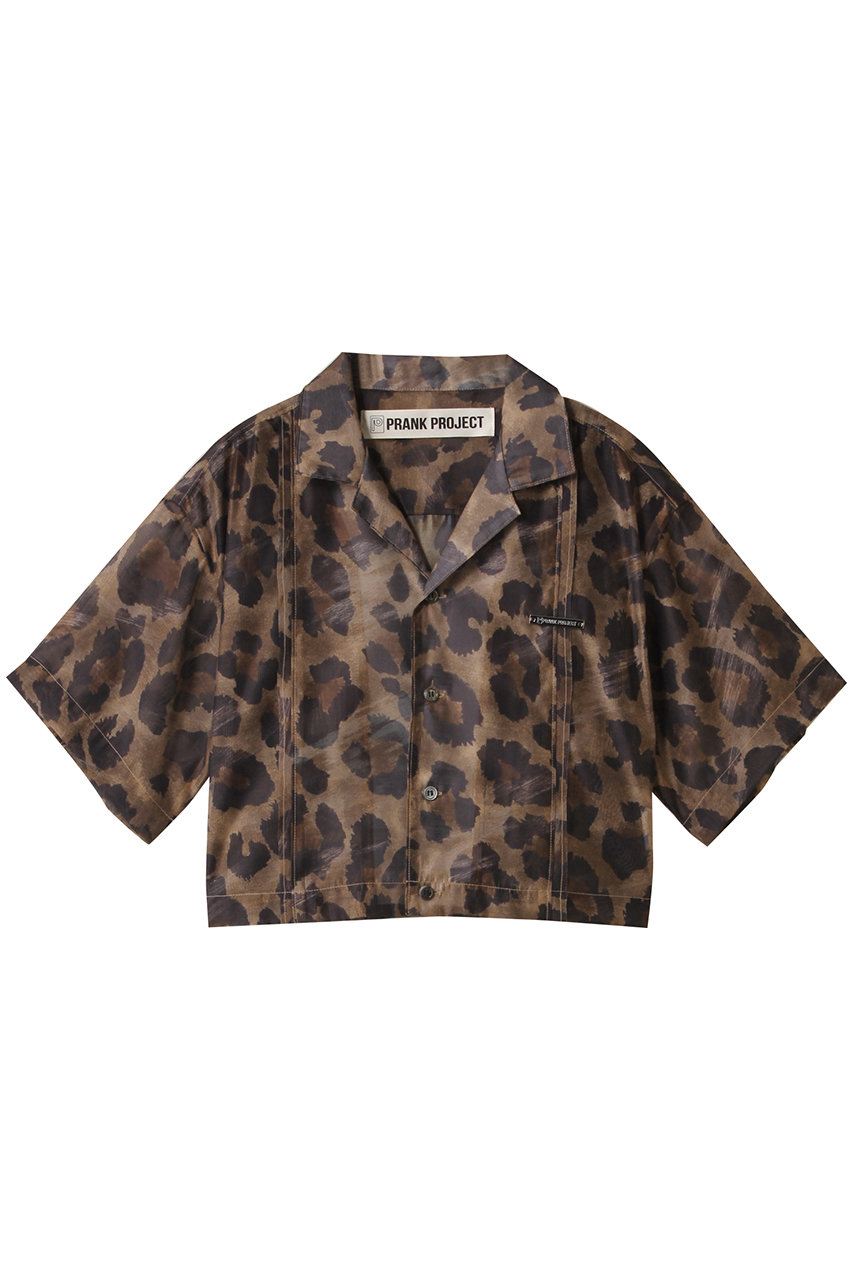 PRANK PROJECT レオパードプリントシアーシャツ / Leopard Print Sheer Shirt (MLT(マルチカラー), FREE) プランク プロジェクト ELLE SHOP PRANK PROJECT レオパードプリントシアーシャツ / Leopard Print Sheer Shirt (MLT(マルチカラー), FREE) プランク プロジェクト ELLE SHOP