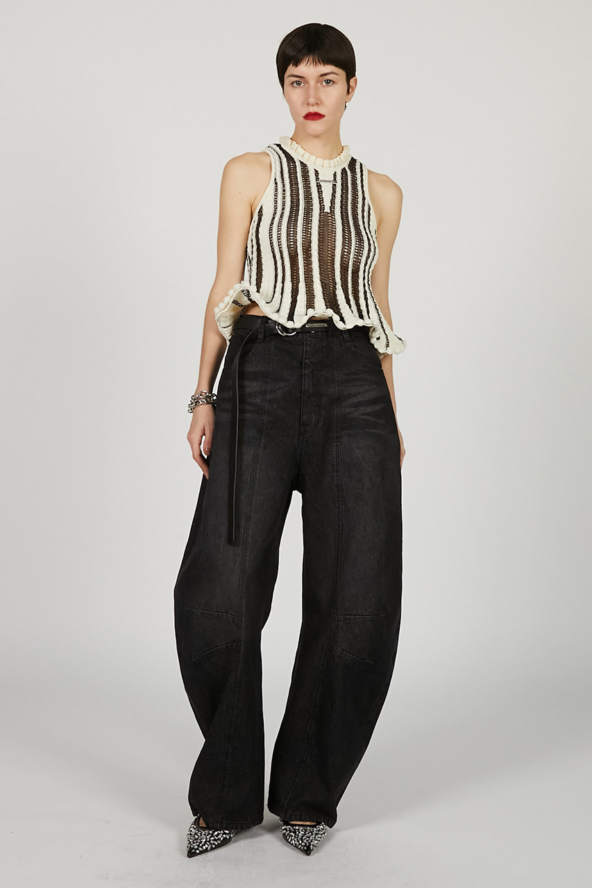 【新品未使用】PRANK PROJECT ウェーブヘムポップコーンニットタンク PRANK PROJECT｜ウェーブヘムポップコーンニットタンク