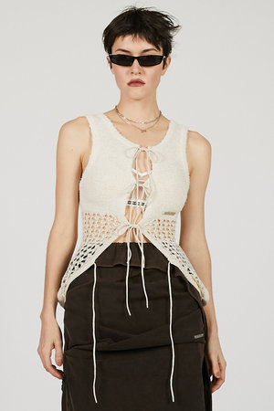 プランク プロジェクト/PRANK PROJECTのコイルメッシュコンビニットタンク / Coil Mesh Knit Tank(110300/110301)