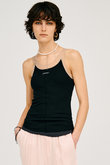 シルクテレコ2WAYタンクトップ / Silk Teleco 2WAY Tank Top