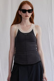 シルクテレコ2WAYタンクトップ / Silk Teleco 2WAY Tank Top