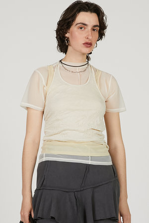 プランク プロジェクト/PRANK PROJECTのトリプルレイヤードホルタートップ / Triple Layered Halter Top(110100/110101)