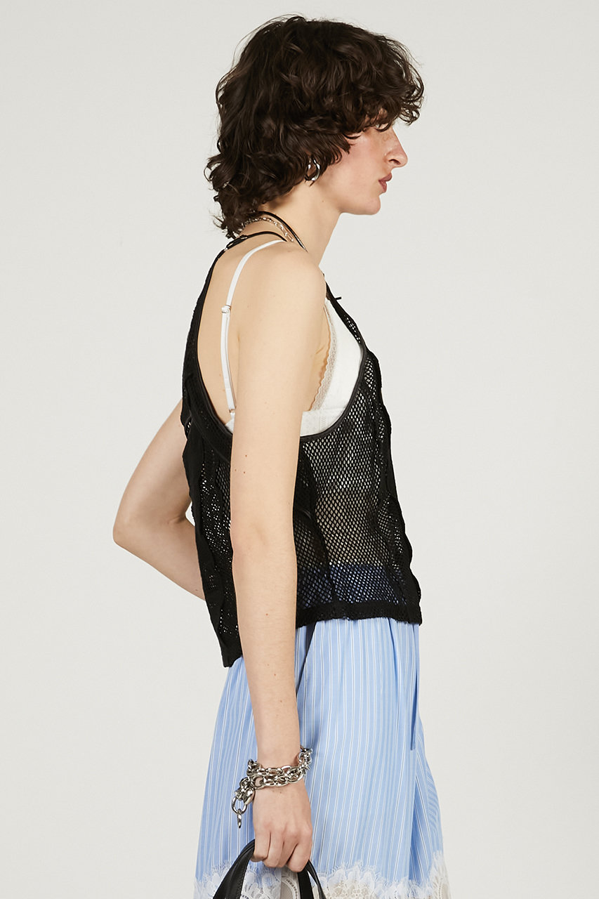 エンブロイダリーメッシュタンク / prank project PRANK PROJECT(プランク プロジェクト)｜エンブロイダリー