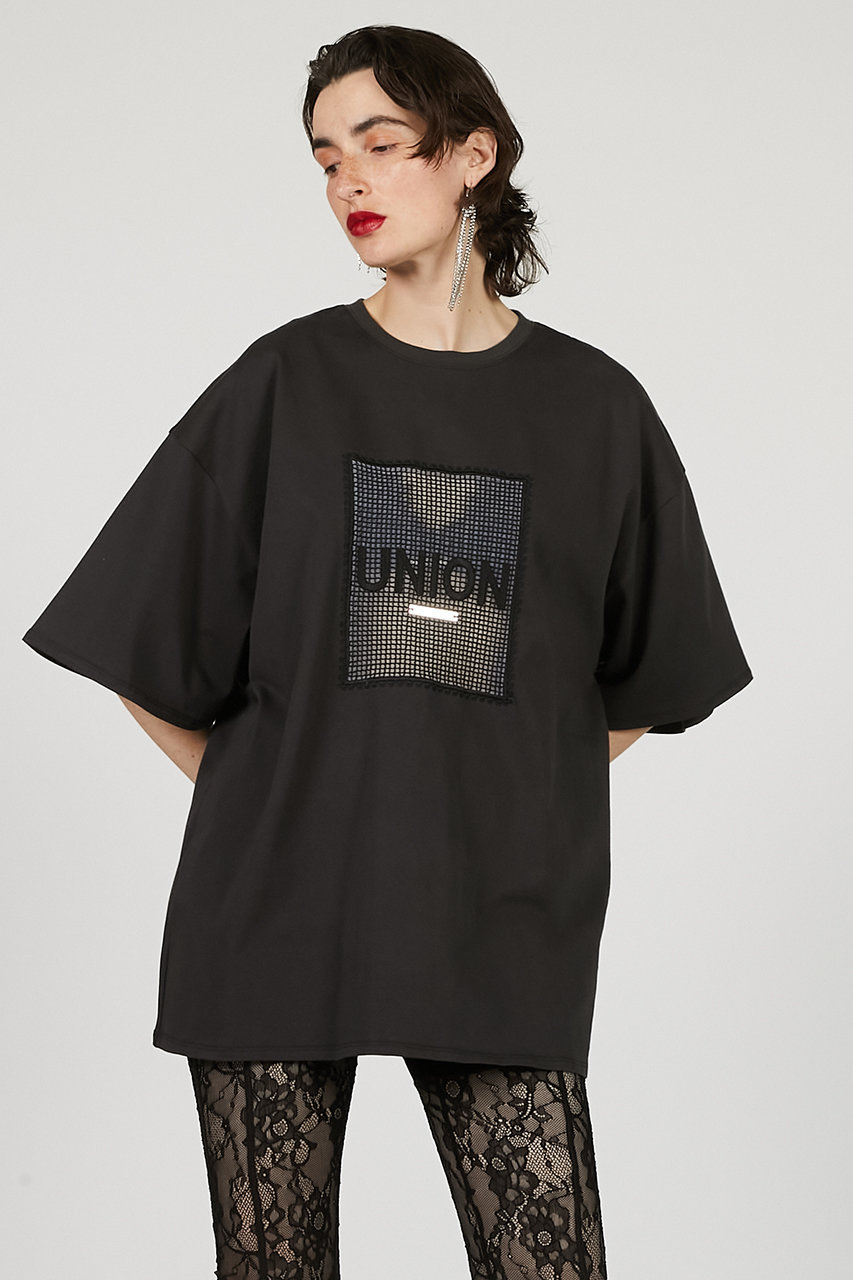 PRANK PROJECT / Black Logo Tee/Tシャツ/FREE/コットン/GRY/31251415613 PRANK PROJECT(プランク プロジェクト)｜クロシェロゴTEE/ Crochet