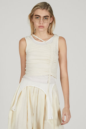 プランク プロジェクト/PRANK PROJECTの２ネックレイヤードタンク / 2 Neck Layered Tank(110100/110101)