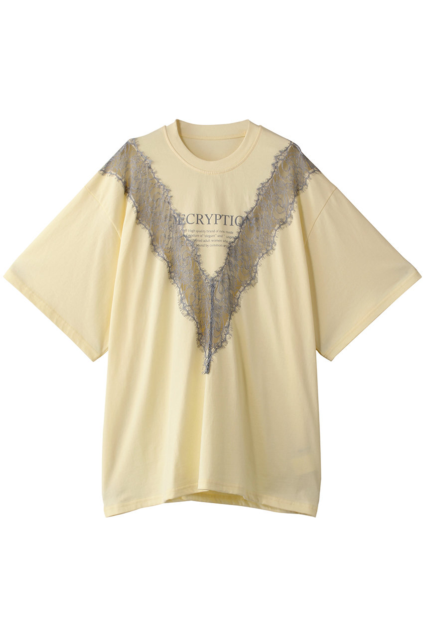 PRANK PROJECT Vカットレースロゴトップ / V Cut Lace Logo Top (L.YEL(ライトイエロー), FREE) プランク プロジェクト ELLE SHOP PRANK PROJECT Vカットレースロゴトップ / V Cut Lace Logo Top (L.YEL(ライトイエロー), FREE) プランク プロジェクト ELLE SHOP