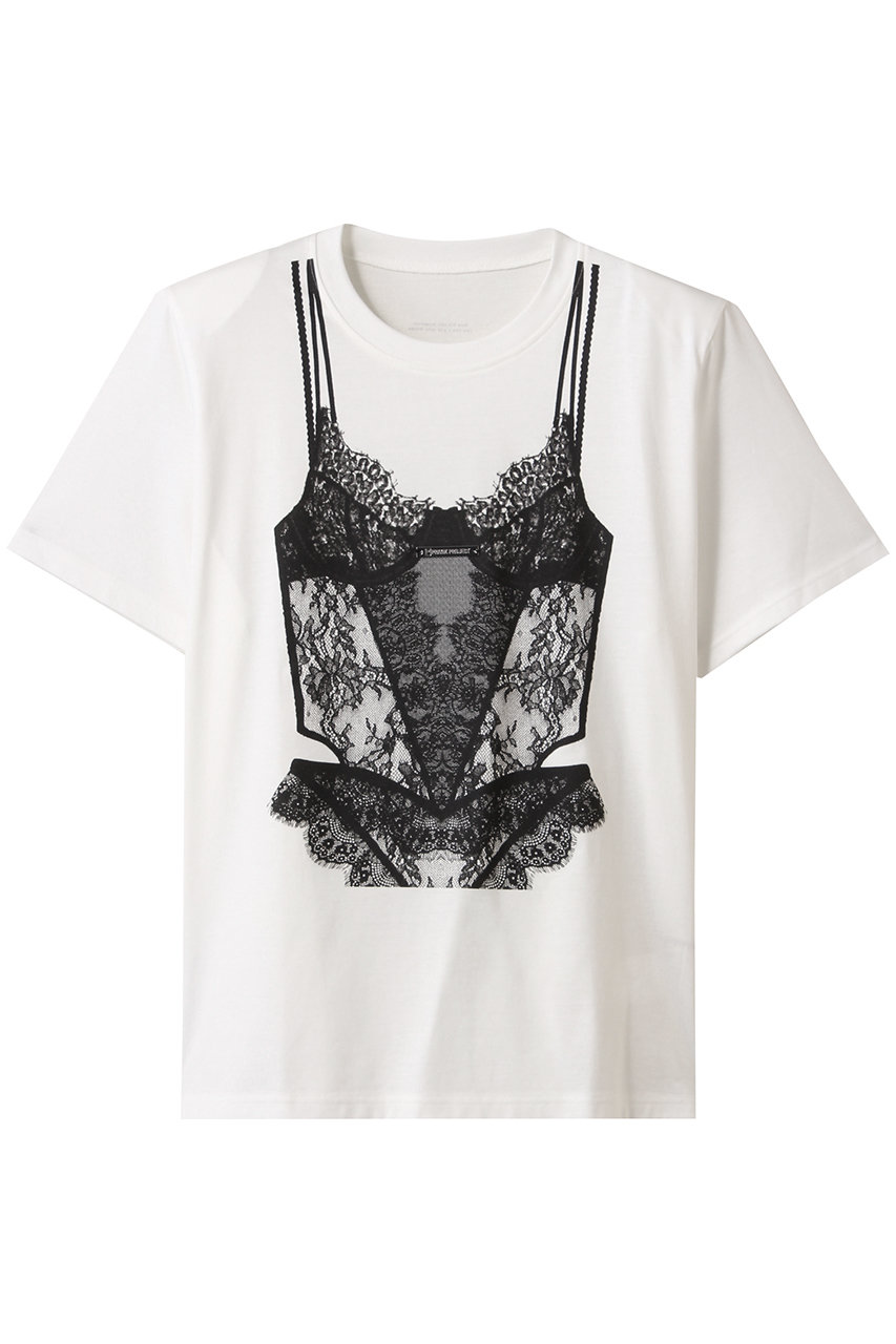 PRANK PROJECT トロンブルイユランジェリーTEE/ Trombouille Lingerie Tee (WHT(ホワイト), FREE) プランク プロジェクト ELLE SHOP PRANK PROJECT トロンブルイユランジェリーTEE/ Trombouille Lingerie Tee (WHT(ホワイト), FREE) プランク プロジェクト ELLE SHOP