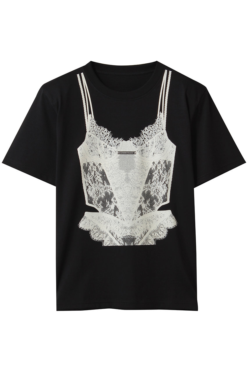 PRANK PROJECT トロンブルイユランジェリーTEE/ Trombouille Lingerie Tee (BLK(ブラック), FREE) プランク プロジェクト ELLE SHOP PRANK PROJECT トロンブルイユランジェリーTEE/ Trombouille Lingerie Tee (BLK(ブラック), FREE) プランク プロジェクト ELLE SHOP