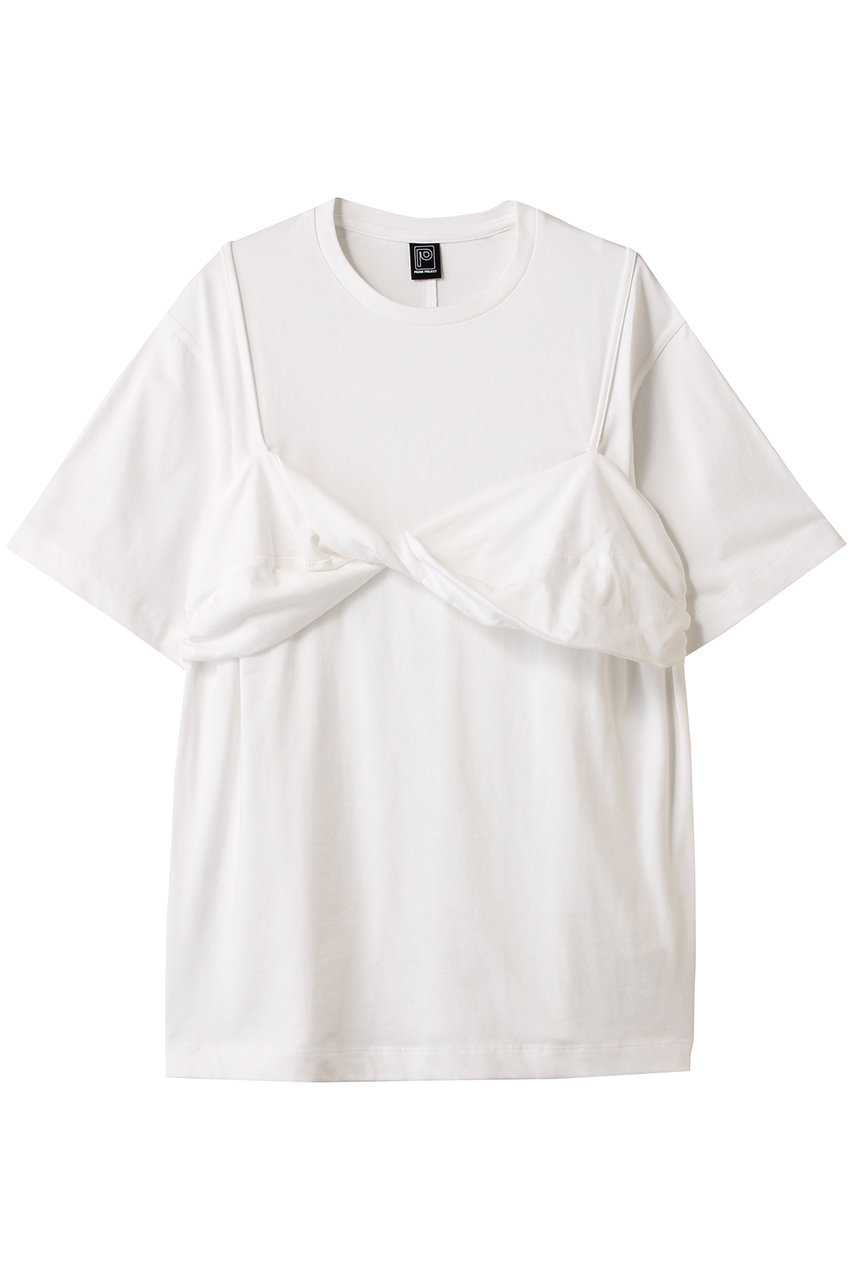 PRANK PROJECT ブラレットレイヤードTEE/ Bralette Layered Tee (WHT(ホワイト), FREE) プランク プロジェクト ELLE SHOP PRANK PROJECT ブラレットレイヤードTEE/ Bralette Layered Tee (WHT(ホワイト), FREE) プランク プロジェクト ELLE SHOP